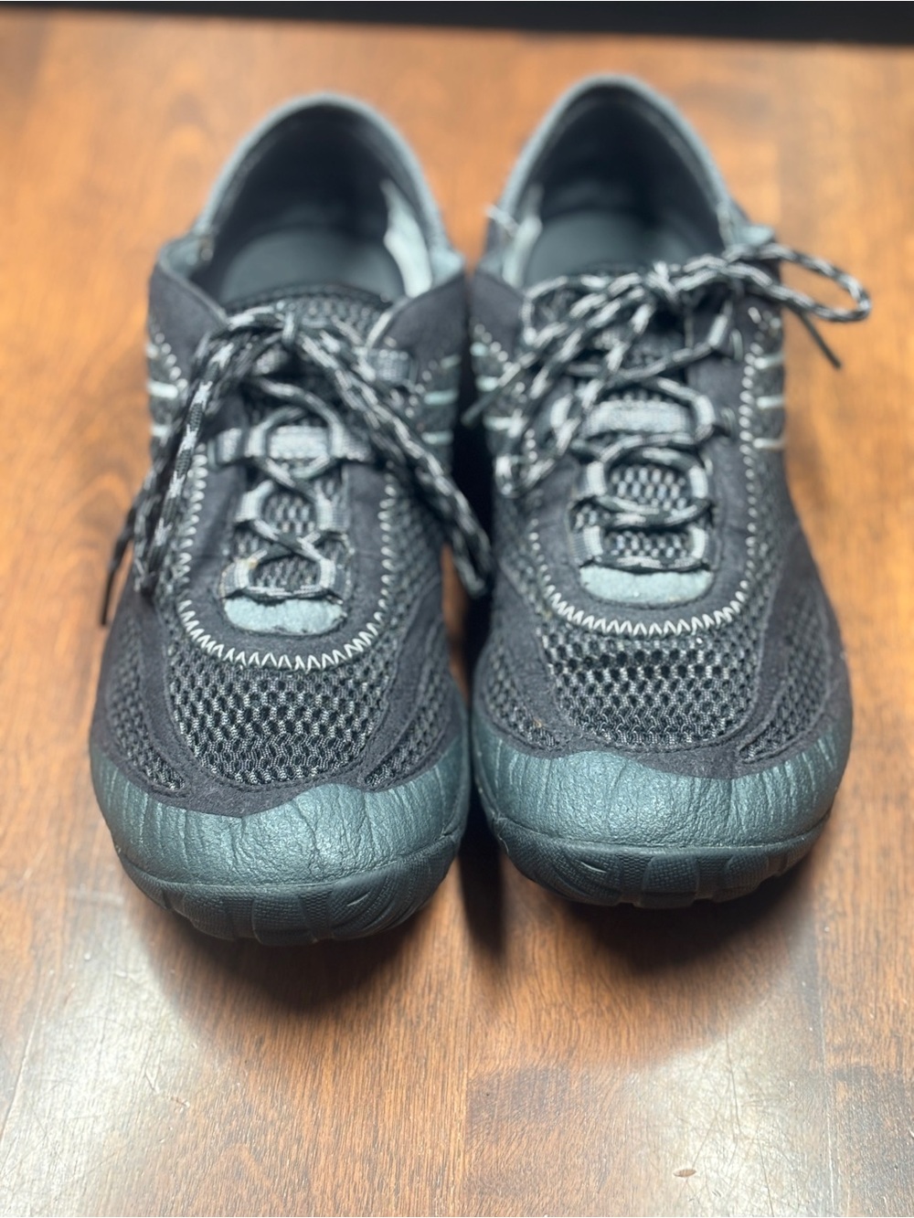 women's Merrell Barefoot Pace Glove trail running shoes in classic black